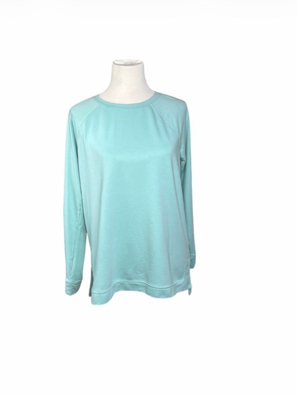 J. Jill Fit Aqua Tunic Sweatshirt | Soft French Terry | Small